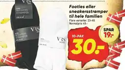 Bilka Footies eller sneakersstrømper til hele familien tilbud