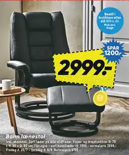 Bilka Bonn lænestol tilbud