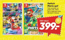 Bilka Switch Mario spil tilbud