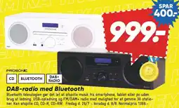 Bilka DAB-radio med Bluetooth tilbud