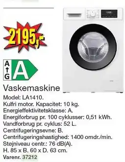 Harald Nyborg Vaskemaskine tilbud