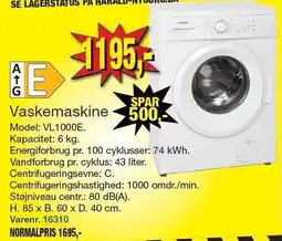Harald Nyborg Vaskemaskine tilbud