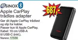 Harald Nyborg SINOX Apple CarPlay trådløs adapter tilbud