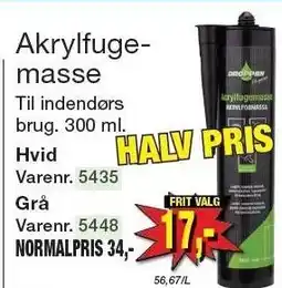 Harald Nyborg Akrylfugemasse tilbud