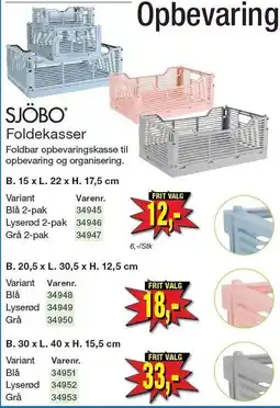 Harald Nyborg SJÖBO Foldekasser tilbud