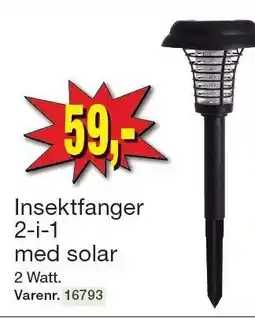 Harald Nyborg Insektfanger 2-i-1 med solar tilbud