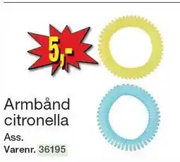 Harald Nyborg Armbånd citronella tilbud