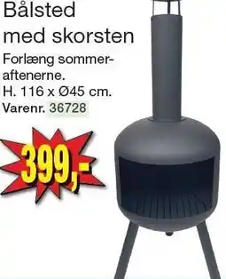 Harald Nyborg Bålsted med skorsten tilbud