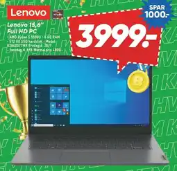 Bilka Lenovo 15,6'' Full HD PC tilbud