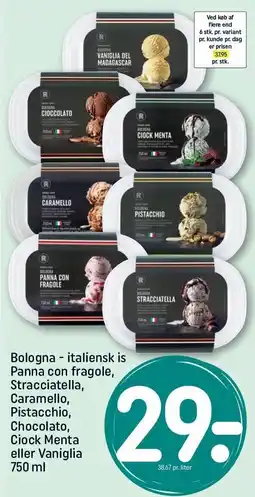 REMA 1000 Bologna - italiensk is tilbud