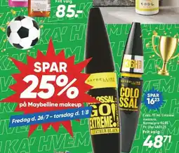 Bilka Spar 25% på Maybelline makeup tilbud