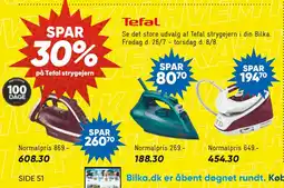 Bilka SPAR 30% på Tefal strygejern tilbud