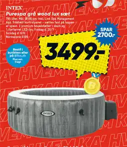 Bilka Purespa grå wood lux sæt tilbud