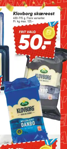Bilka Klovborg skæreost tilbud