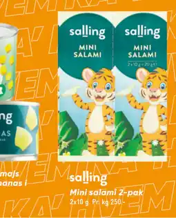 Bilka Mini salami 2-pak tilbud