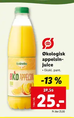 Lidl Økologisk appelsinjuice tilbud