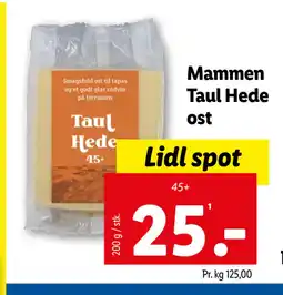 Lidl Mammen Taul Hede ost tilbud