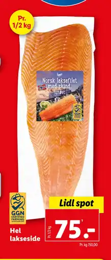 Lidl Hel lakseside tilbud