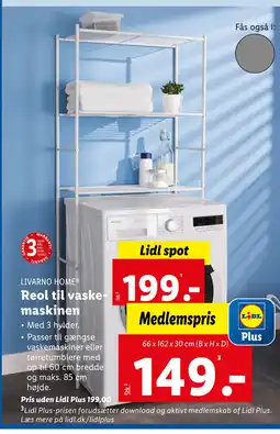 Lidl Reol til vaskemaskinen tilbud