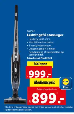 Lidl Ledningsfri støvsuger tilbud