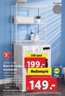 Lidl Reol til vaskemaskinen tilbud