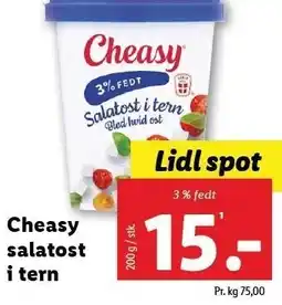 Lidl Cheasy salatost i tetn tilbud