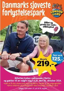 Danmarks sjoveste forlystelsespark billet