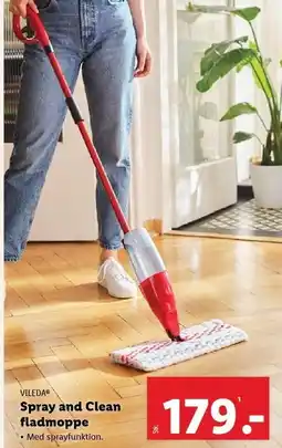 Lidl Spray and Clean fladmoppe tilbud