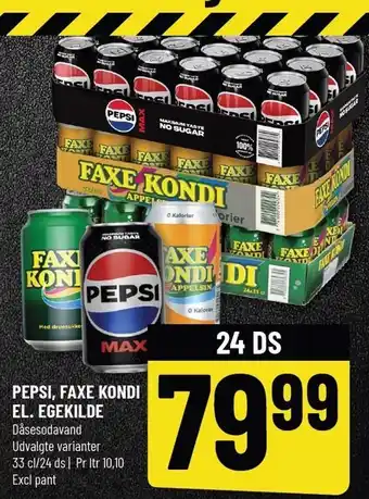 Løvbjerg PEPSI, FAXE KONDI EL. EGEKILDE tilbud