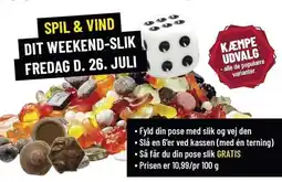 Løvbjerg SPIL & VIND DIT WEEKEND-SLIK tilbud