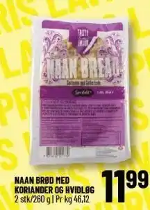 Løvbjerg NAAN BRØD MED KORIANDER OG HVIDLØG tilbud