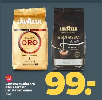 Netto Lavazza qualita oro eller espresso barista helbønner tilbud