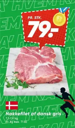 Bilka Nakkefilet af dansk gris tilbud