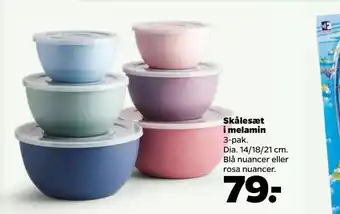 Skålesæt i melamin