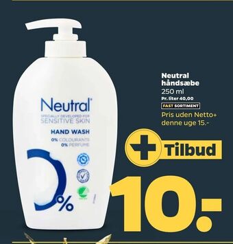 Netto Neutral håndsæbe tilbud