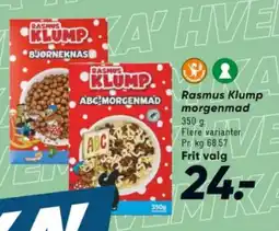Bilka Rasmus Klump morgenmad tilbud