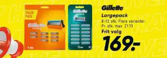 Bilka Gillette Largepack tilbud