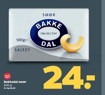 Netto Bakkedal smør tilbud