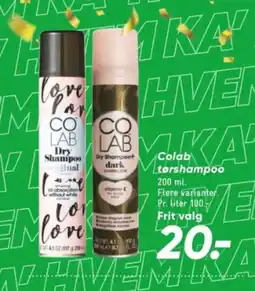 Bilka Colab tørshampoo tilbud