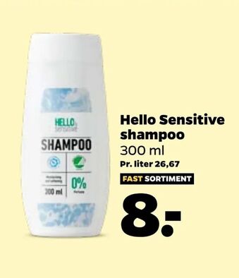 Netto Hello Sensitive shampoo tilbud
