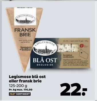 Netto Løgismose blå ost eller fransk brie tilbud