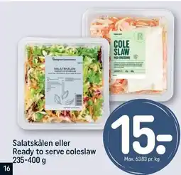 REMA 1000 Salatskålen eller Ready to serve coleslaw tilbud