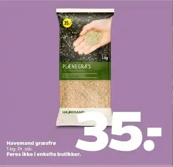 Netto Havemand græsfrø Føres ikke i enkelte butikker tilbud