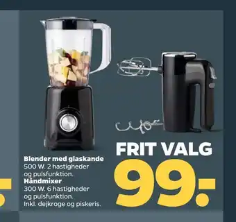Netto Blender med glaskande tilbud