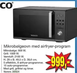 Harald Nyborg Mikrobølgeovn med airfryer-program tilbud