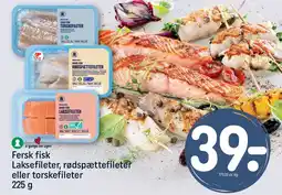 REMA 1000 Fersk fisk Laksefileter, rødspættefileter eller torskefileter tilbud