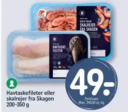 REMA 1000 Havtaskefileter eller skalrejer fra Skagen 200-350 g tilbud