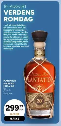 Scandinavian Park PLANTATION BARBADOS EXTRA OLD tilbud