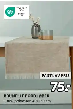 JYSK BRUNELLE BORDLØBER tilbud