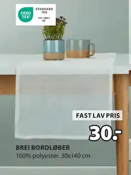 JYSK BREI BORDLØBER tilbud
